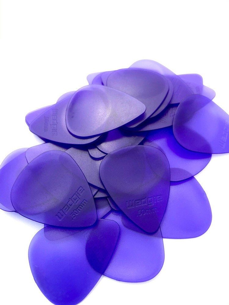 Wedgie Clear XL Guitar Picks | .50mm | Blue | 36 pcs