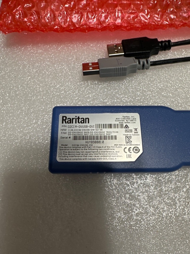 Raritan D2CIM-DVUSB-HDMI Dual USB/HDMI Computer Interface Module (CIM)