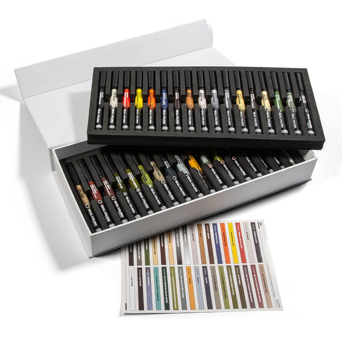 AK Interactive Real Colors Markers Box Set (34 Pieces) RCM150