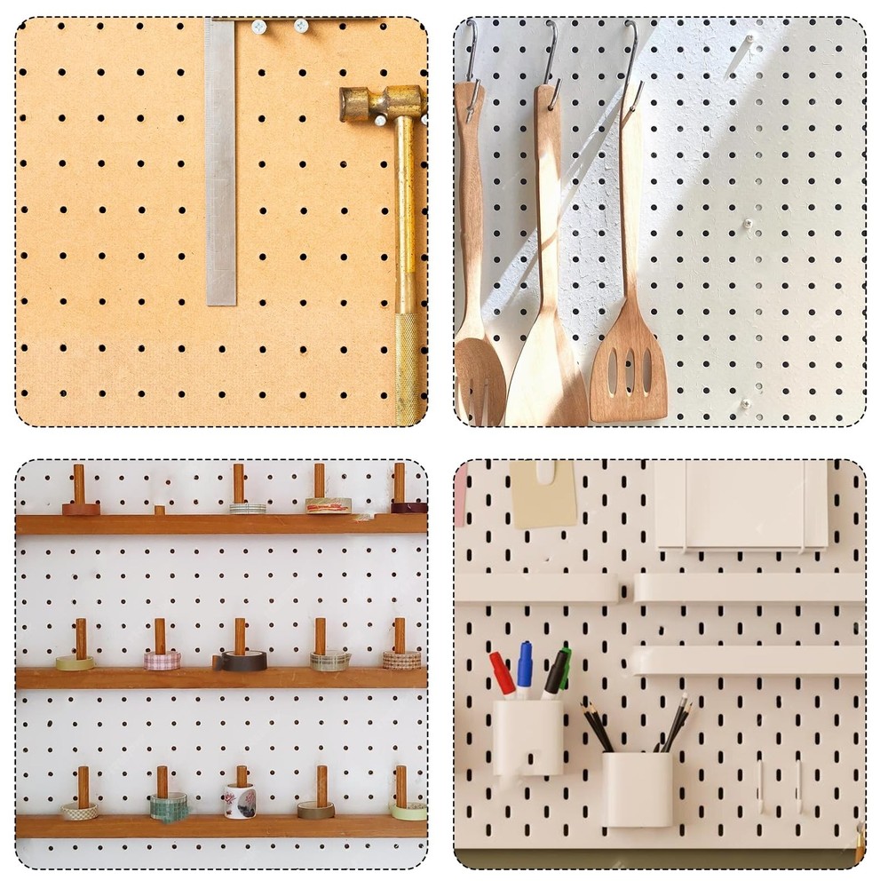 Pegboard Hook Locks, 120PCS Black Pegboard Locks for Stopping Hooks PegHook S...