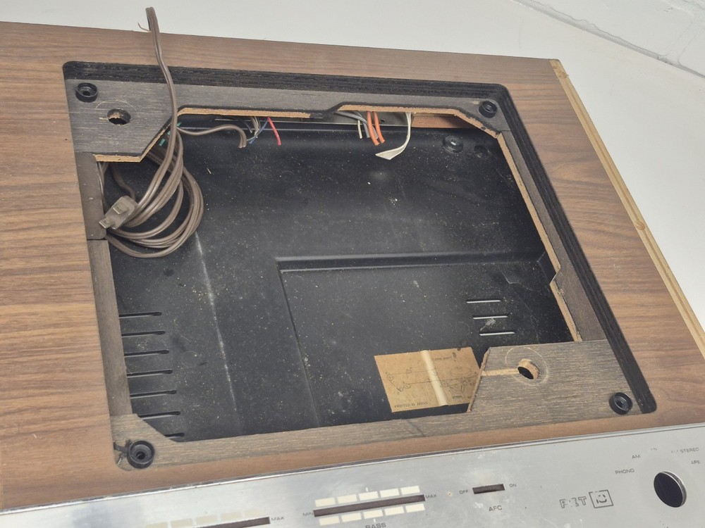 Vintage Admiral Solid State Am/Fm turntable Shell Plinth
