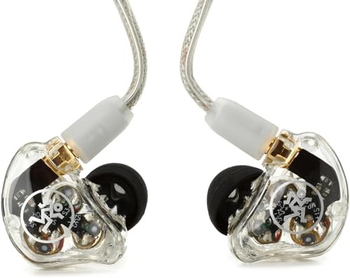 Mackie MP-320 Triple Dynamic Driver In-Ear Monitors (Clear)