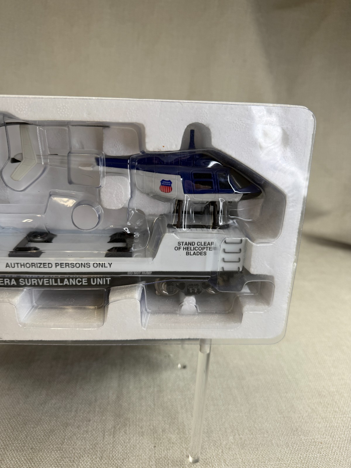 O Scale Union Pacific Railroad Police Camera Car W/ Surveillance & Heli