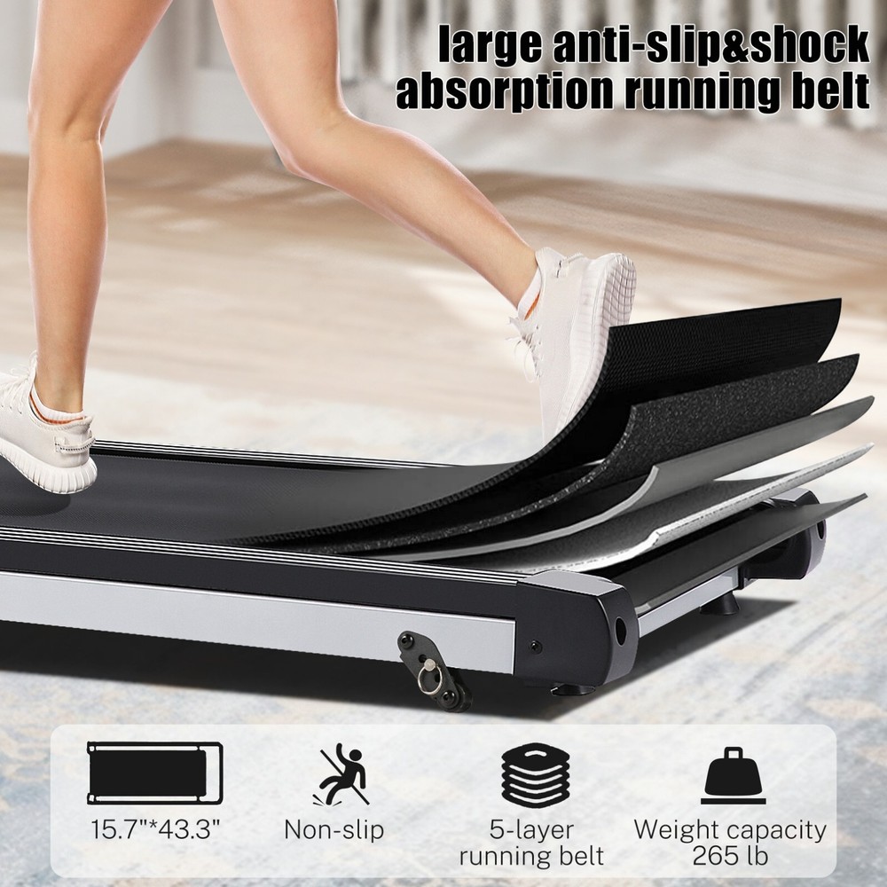3.25HP Foldable Treadmill for Home Quiet Folding Running Jogging Machine, 350LBS