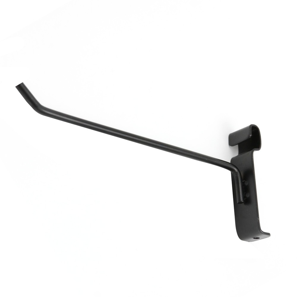 SSWBasics 8 inch Black Peg Hook for Wire Grid - 50 Count - Black Gridwall Hooks