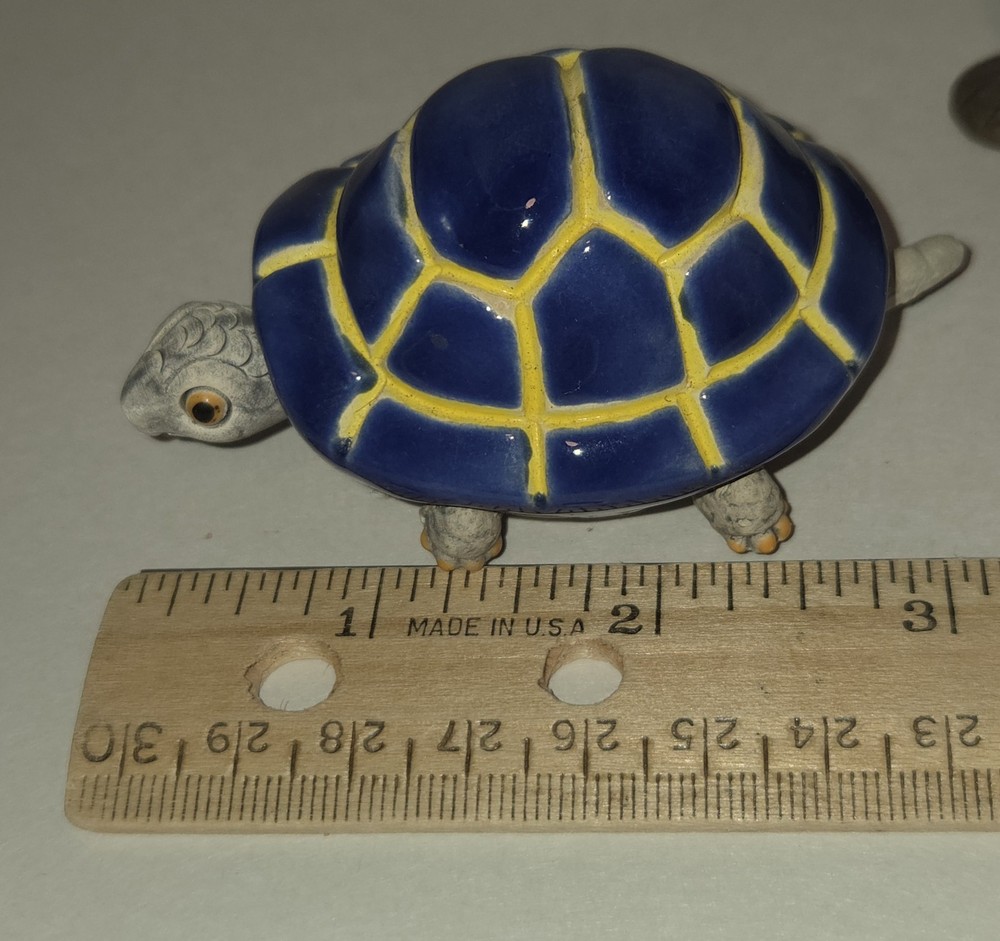 Lot Turtle Figures Variety Figurines Small 4 Types Sizes Materials