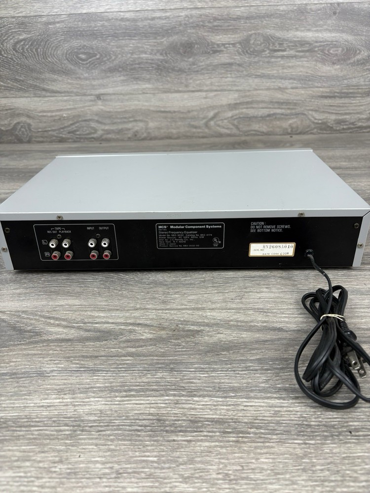 Panasonic MCS 3032 Stereo Frequency Equalizer - Tested Just Missing Nob