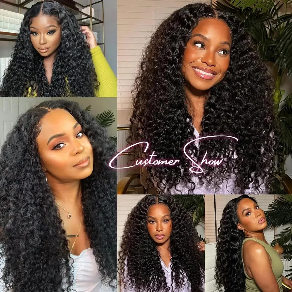 Deep Wave Brazilian Human Hair Bundles Natural Color Unprocessed Weave 30-40 Inc