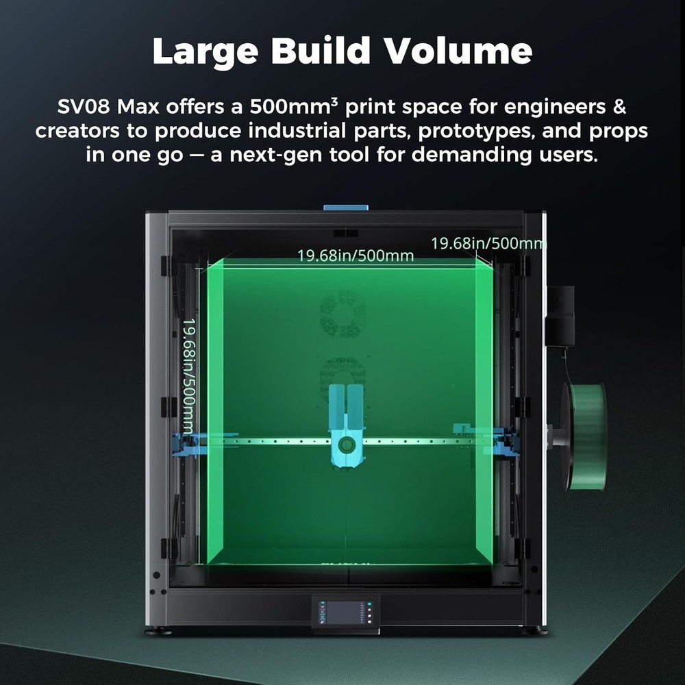 Sovol SV08 MAX 3D Printer Eddy Current Sensor Leveling XYZ Full Linear Rails US
