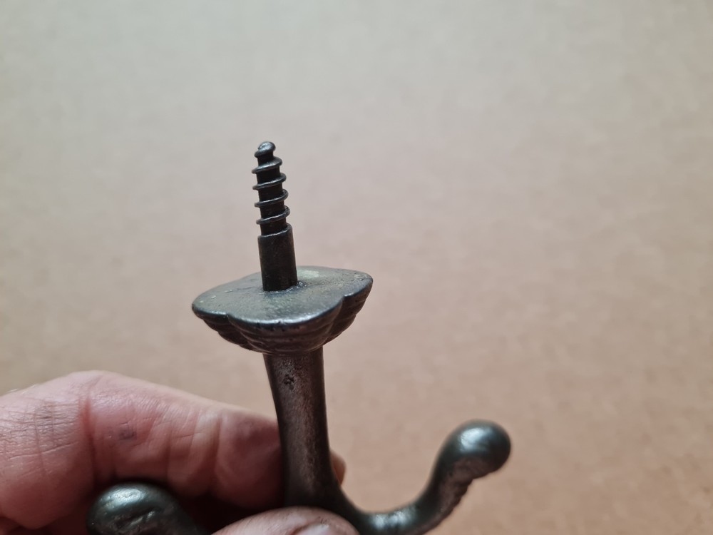 Vintage Cast Iron double Hook/ tie back/ ceiling hooks ??