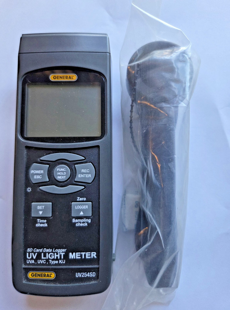 General UV254SD UVA & UVC Light Meter with Datalogging SD card