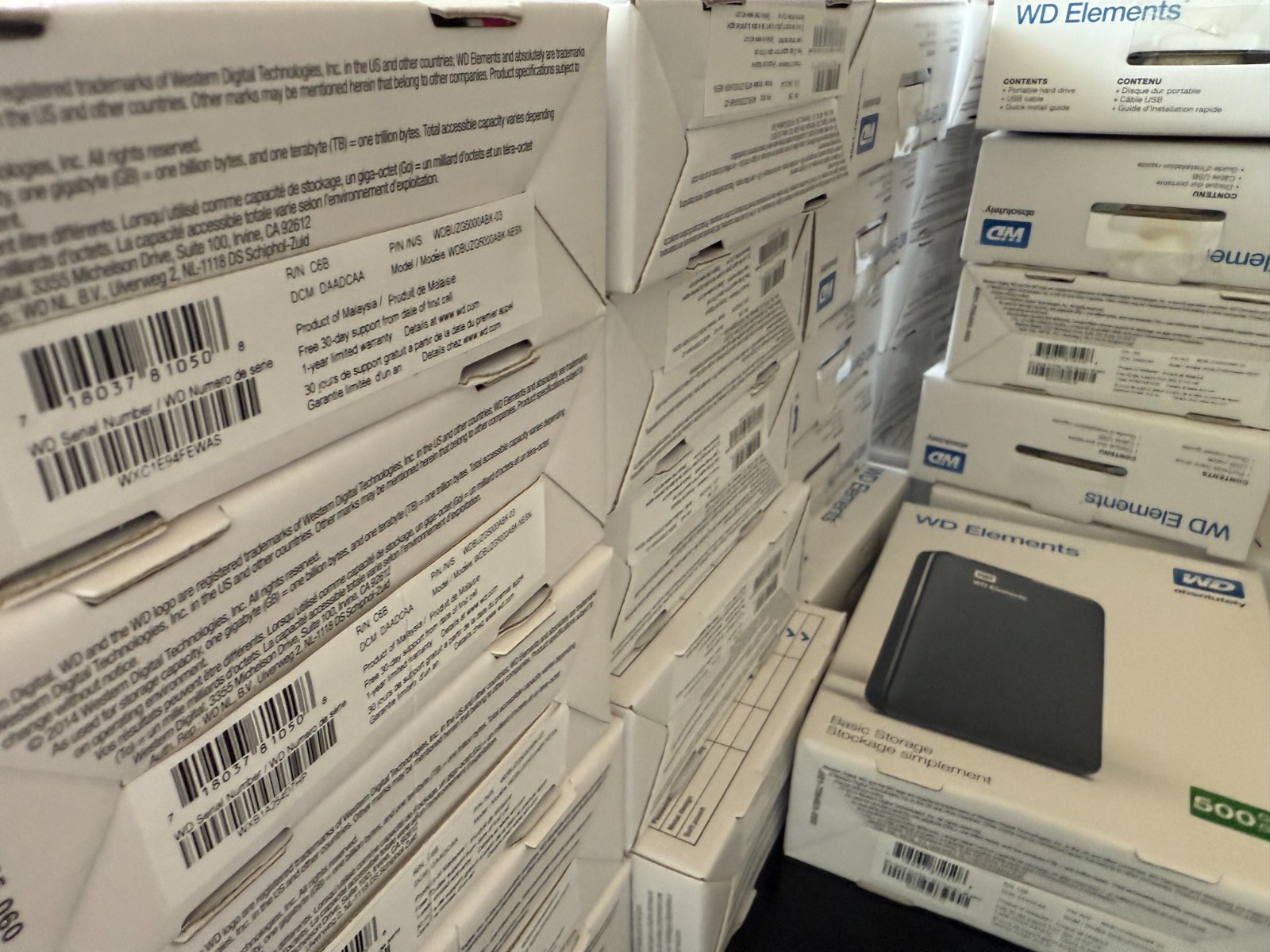 Brand New WD 500GB Elements Portable External Hard Drive - USB 3.0