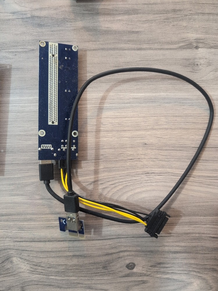 PCI-E 1x to 16x Powered USB 3.0 Crypto Mining GPU Riser Extender Adapter 6 Piece