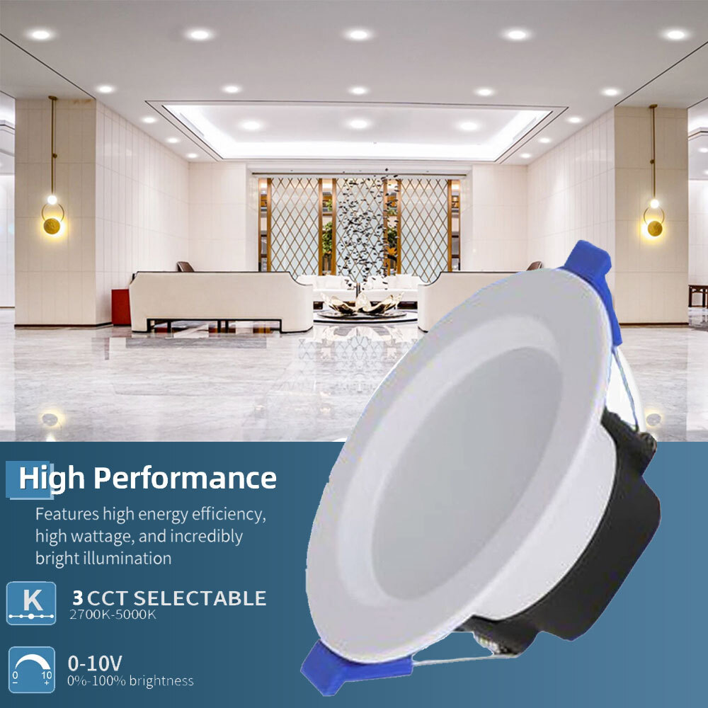 10PC 7W LED Ceiling Light Dimmable Downlight Panel Light Spotlight 85-240V US