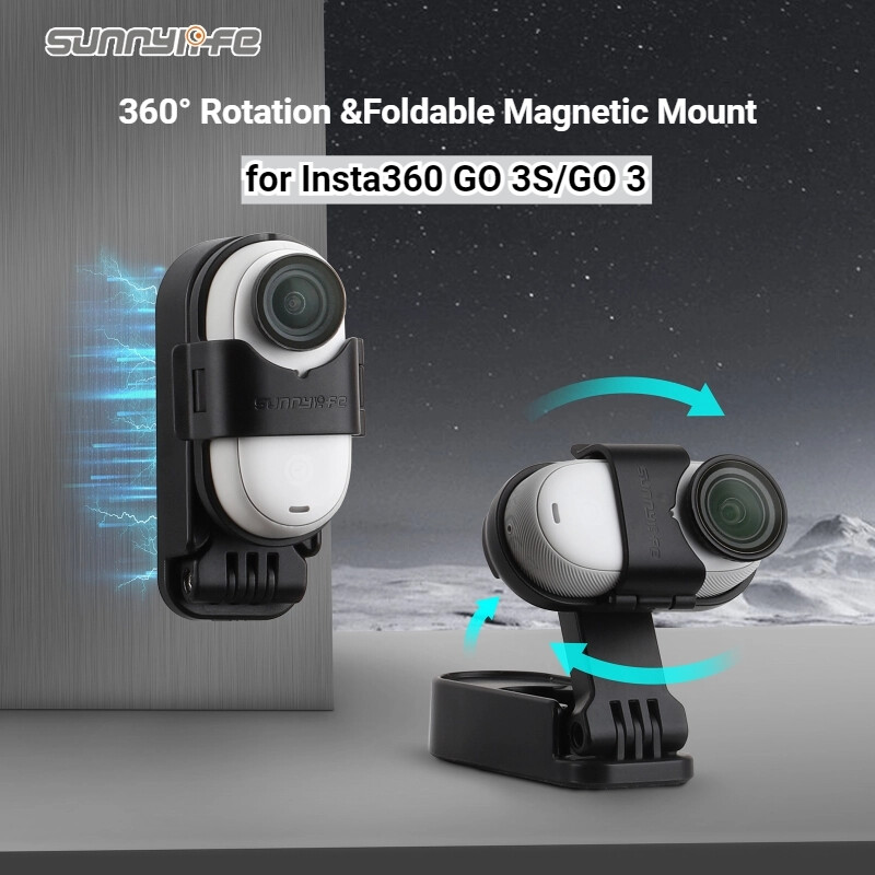 For Insta360 GO 3S/3 Magnetic Mount Tabletop Base Bracket Angles Adjustable 360°
