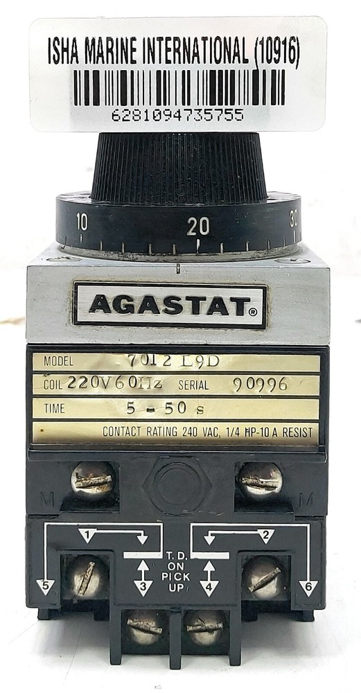 AGASTAT 7012L9D Time Delay Relay