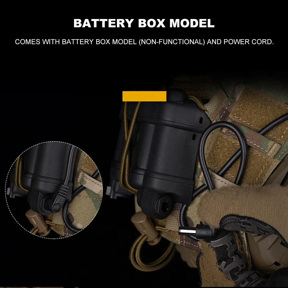 FMA Airsoft Binocular Helmet NVG PVS31 Dummy with Light Function Tactical Gear