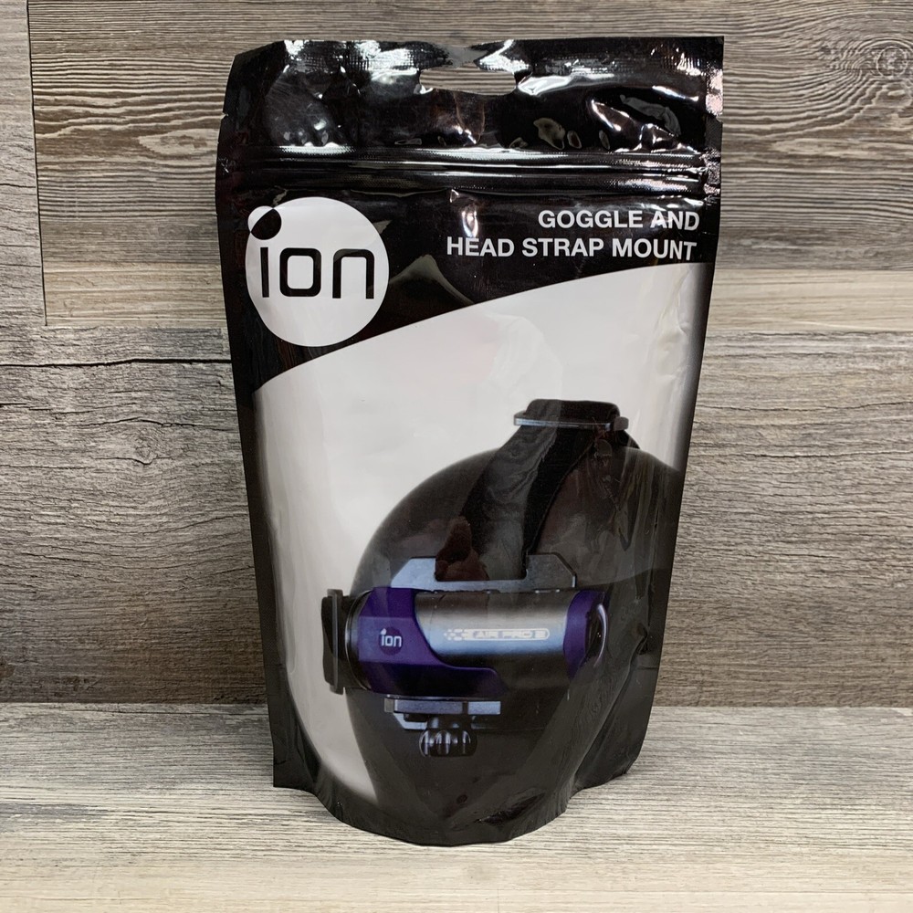 iON Camera 5019 Head Strap/Goggle Strap (Black) - NEW SEALED