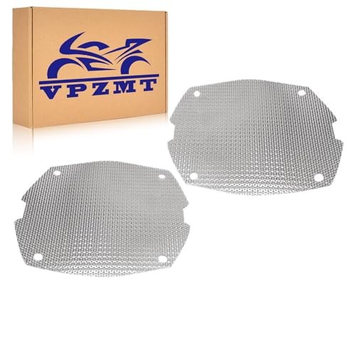 Front Mesh Speaker Grill Cover Panels Replacement for Harley Davidson Chrome