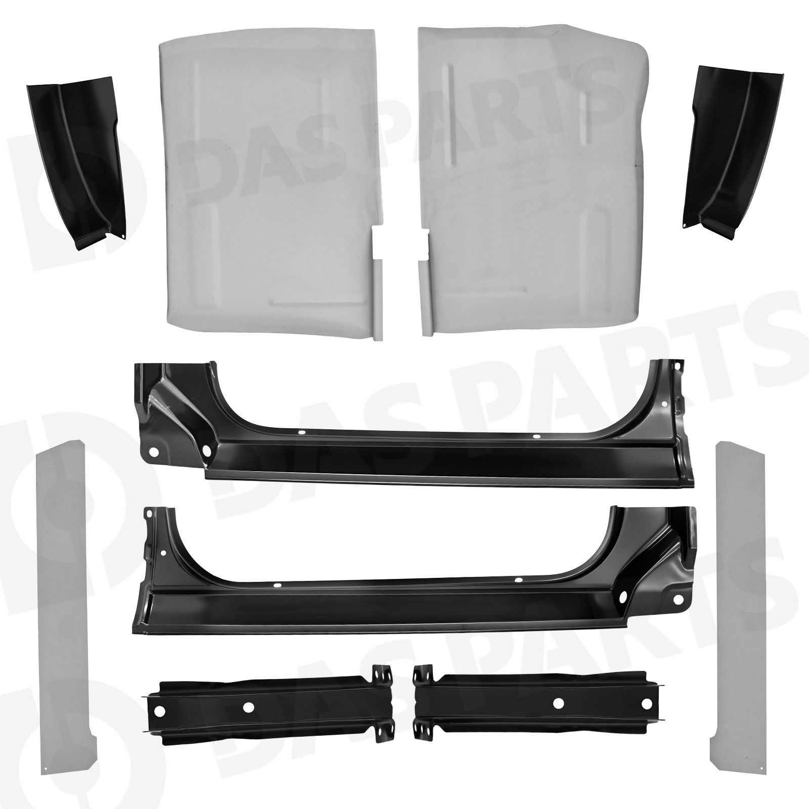 For 73-87 Chevy & GMC C/K Pickup Rocker Panel Cab Corner & Floor Pan & Supports