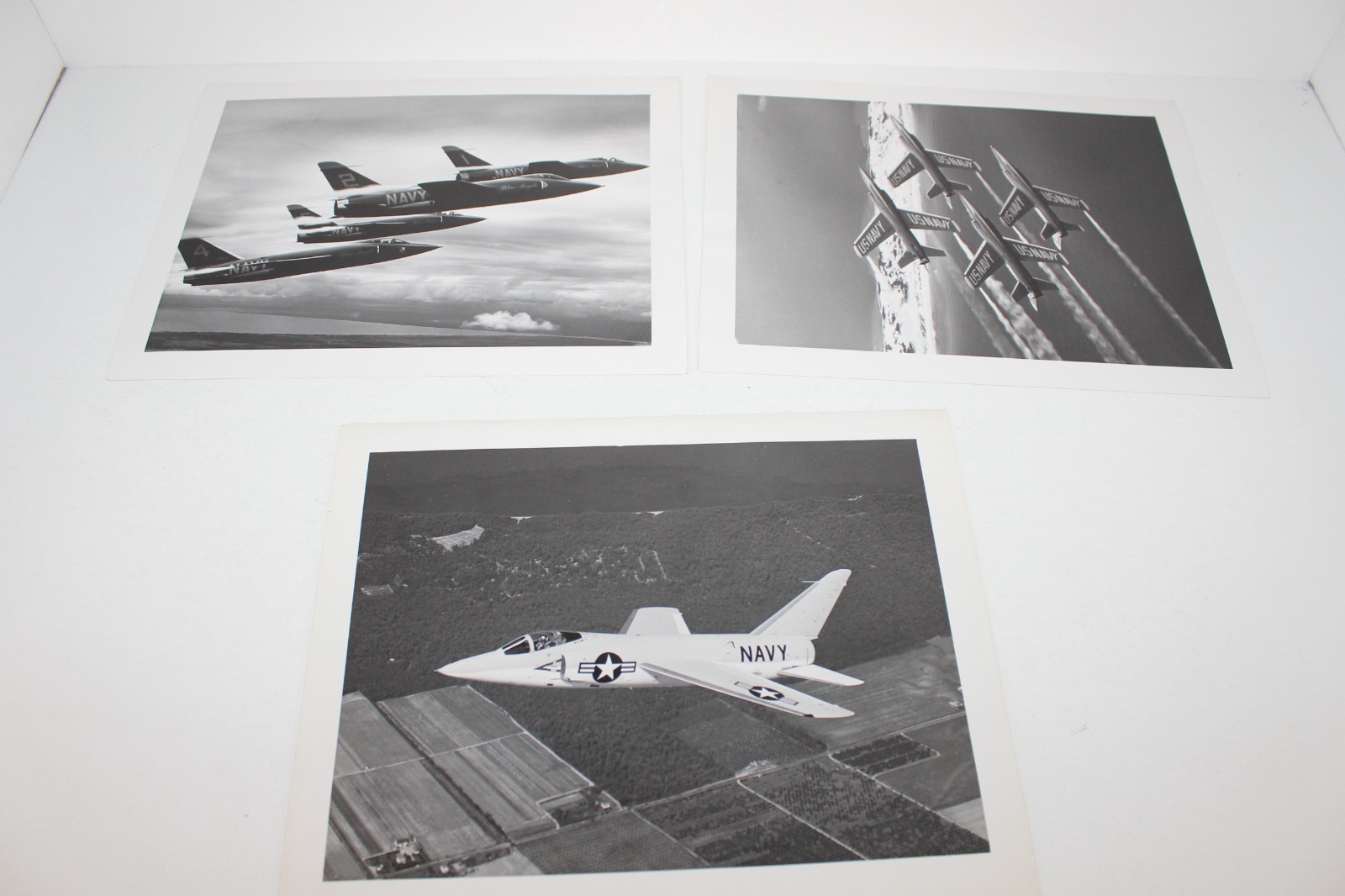 Group of 16 Original Vintage U S Navy Blue Angels Photos - Grumman Tiger