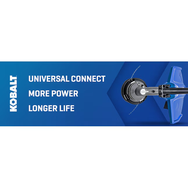 KOBALT 24V 15" Split Shaft Battery String Trimmer Attachment Capable 4.0 Ah