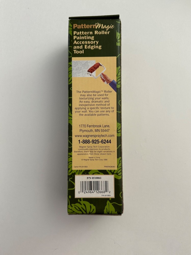 Wagner Pattern Magic Wall Effects Paint Roller "Ocean" Fish Shells Vintage NIB