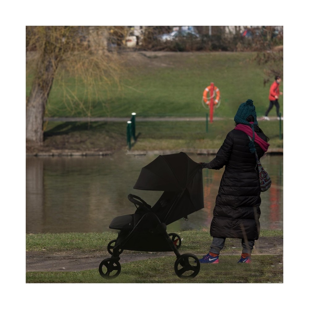 Double Stroller with Adjustable Large Canopies, Double Seats Lightweight Stro...