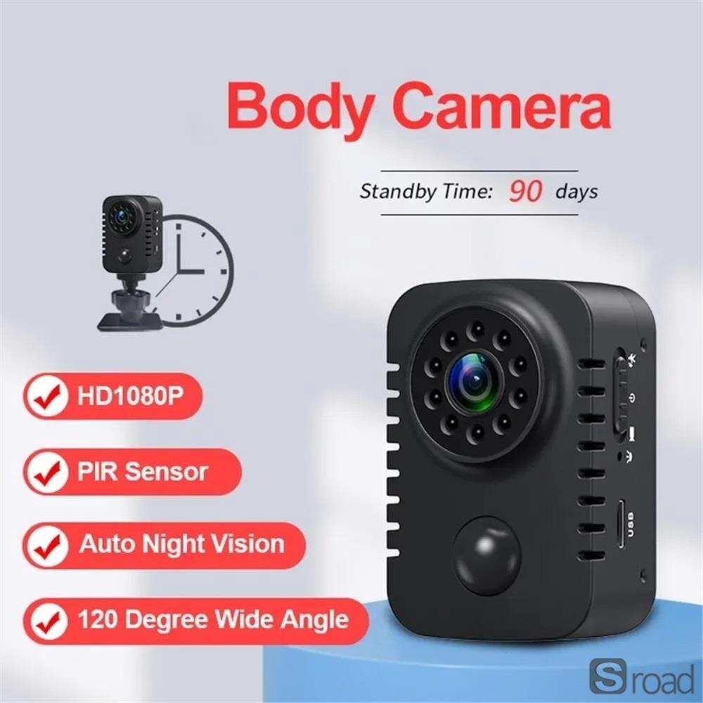 1080P Portable Mini Camera With Night Vision & Motion Detection For Security