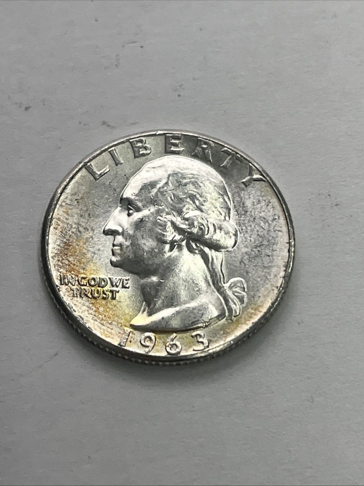 1963 Washington Quarter Toned