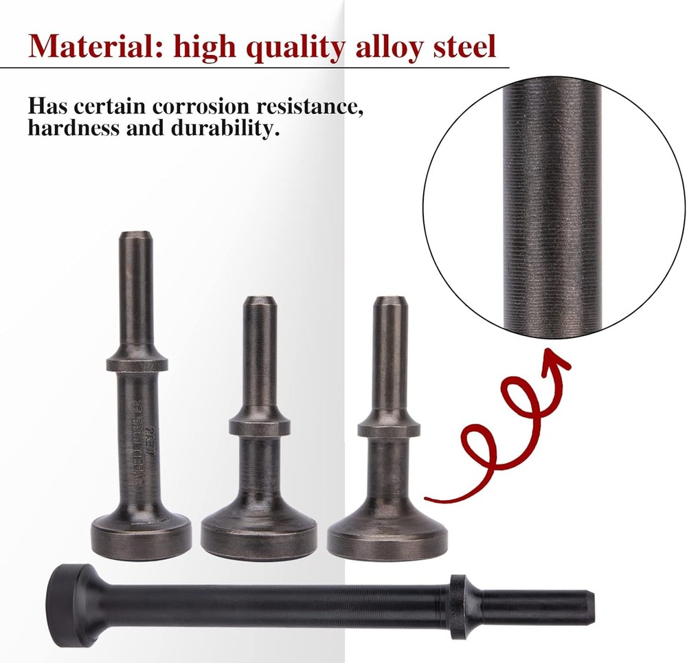 Air Hammer Smoothing Bit Pneumatic Tool 5 PCS