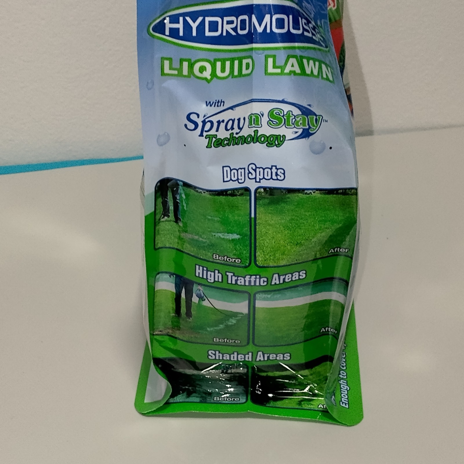 Hydro Mousse - Liquid Lawn Refill Pack 1lb Bag Covers 200 Square Feet Grass Seed