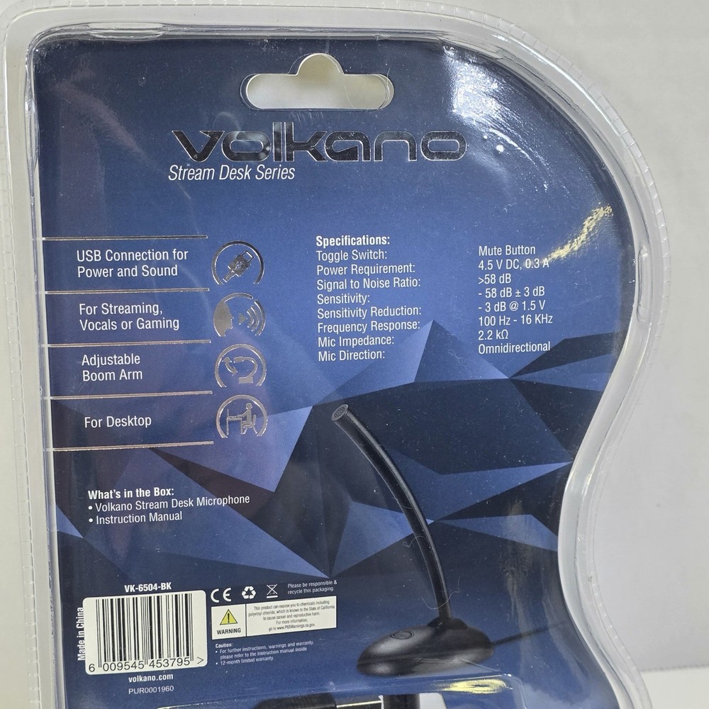 Volkano - USB Microphone For Streaming On Laptop Or Computer