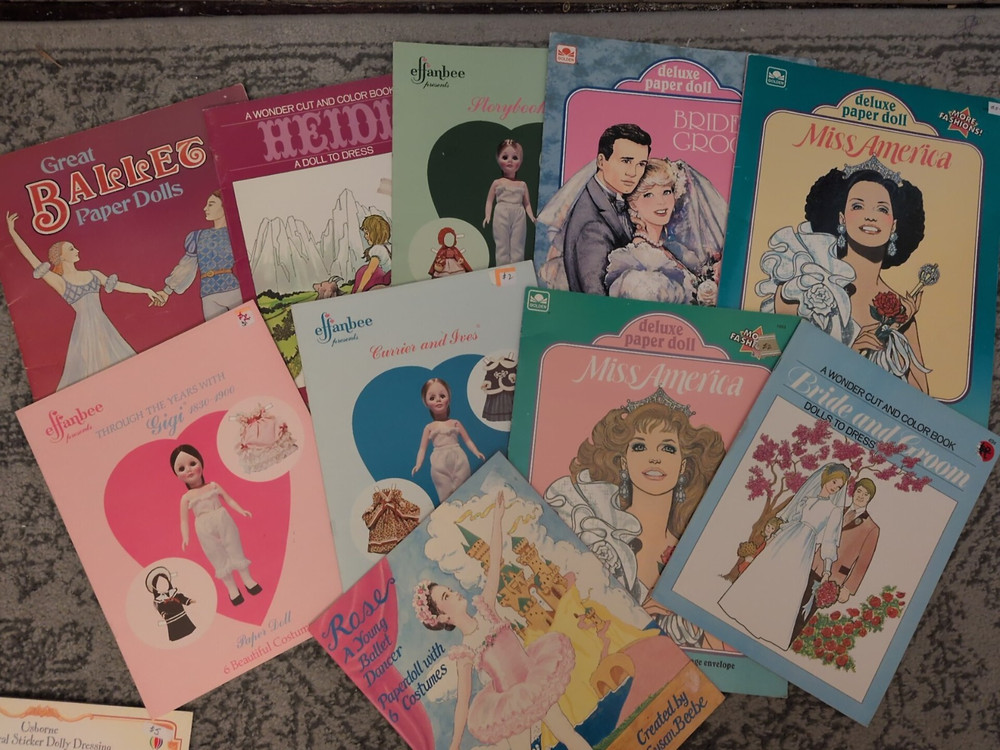 A- TEN Paper Doll Books - All Uncut