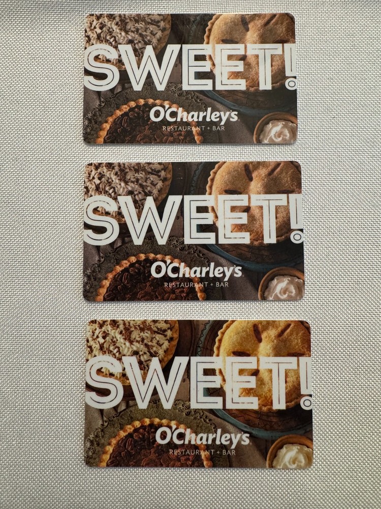 3 O'Charleys Restaurant Gift Cards - $75 Value