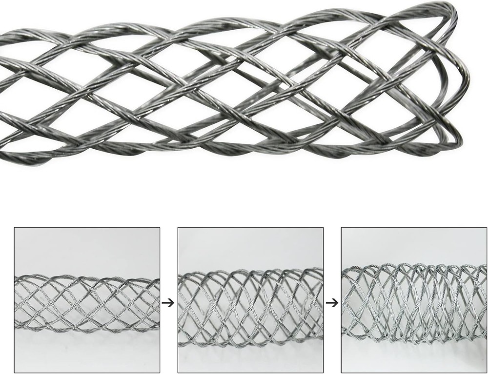 6-9MM Mesh Cable Socks Running Pulling Socks Cable Mesh Pulling Grips Socks Net