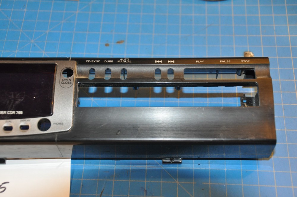 Philips CDR-765 CD Recorder Replacement Parts Front Face Panel Plate