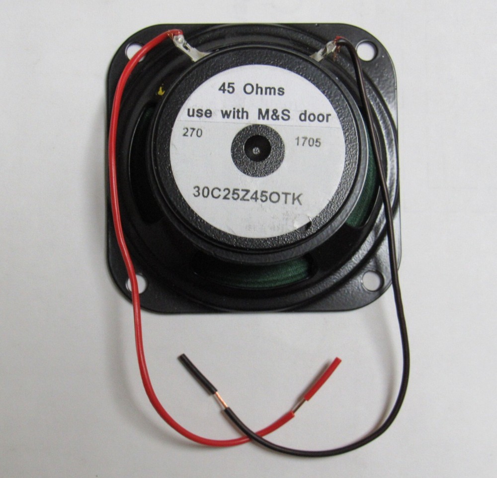 45 Ohm 3" door intercom speaker for M&S BD3BN, DS3B, D3BN