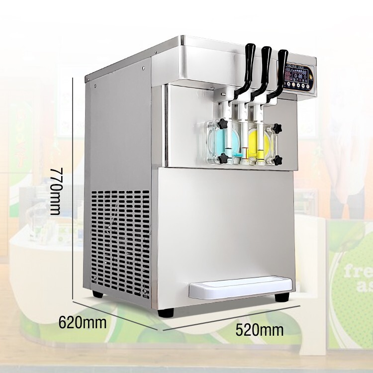 Kolice commercial ETL 2+1 mixed flavors soft serve ice cream machine