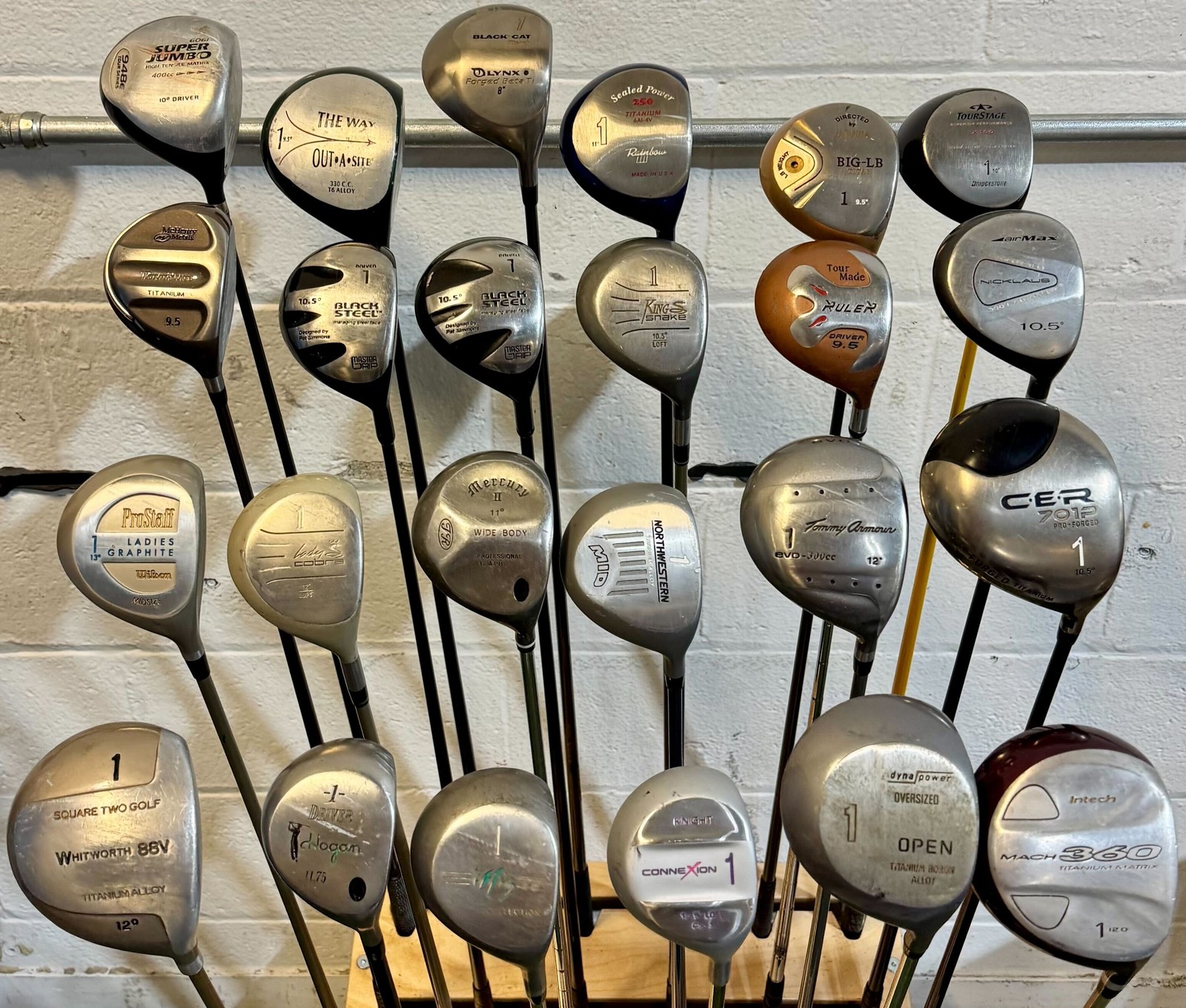 Wholesale Lot of 35 Golf Clubs - Assorted Drivers - Mixed Flexes/Lofts/Lengths