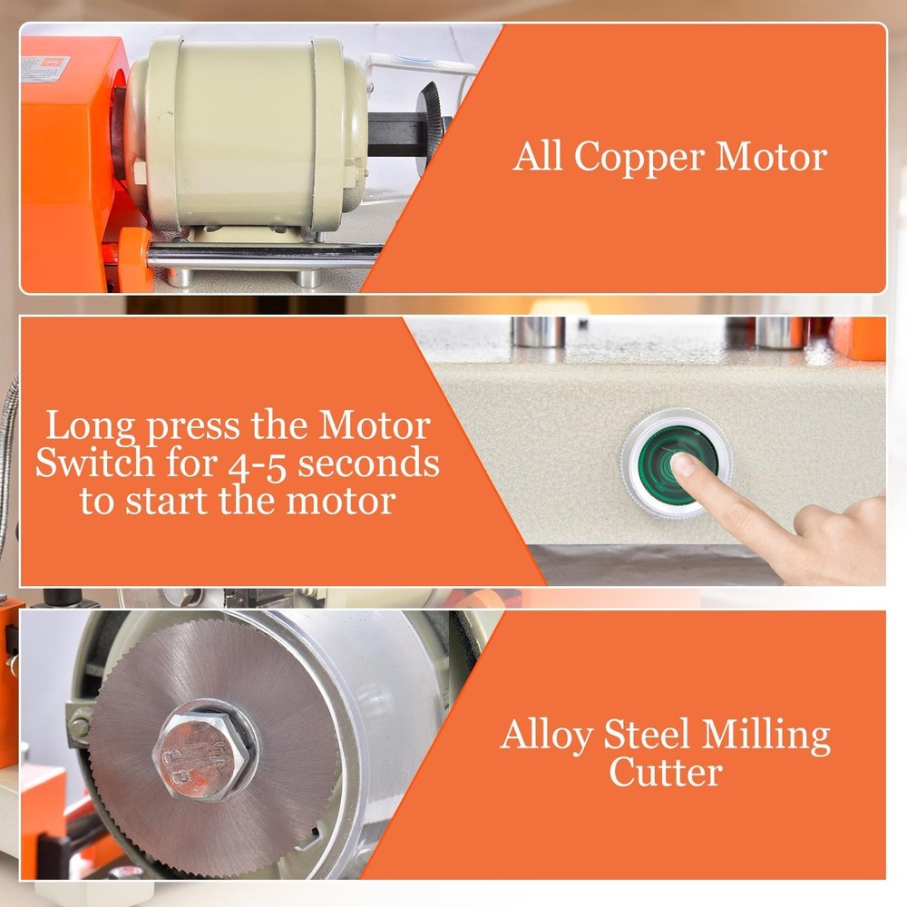 Key Cutting duplicating Machine Cutter Car Key Copier Locksmith Tools-