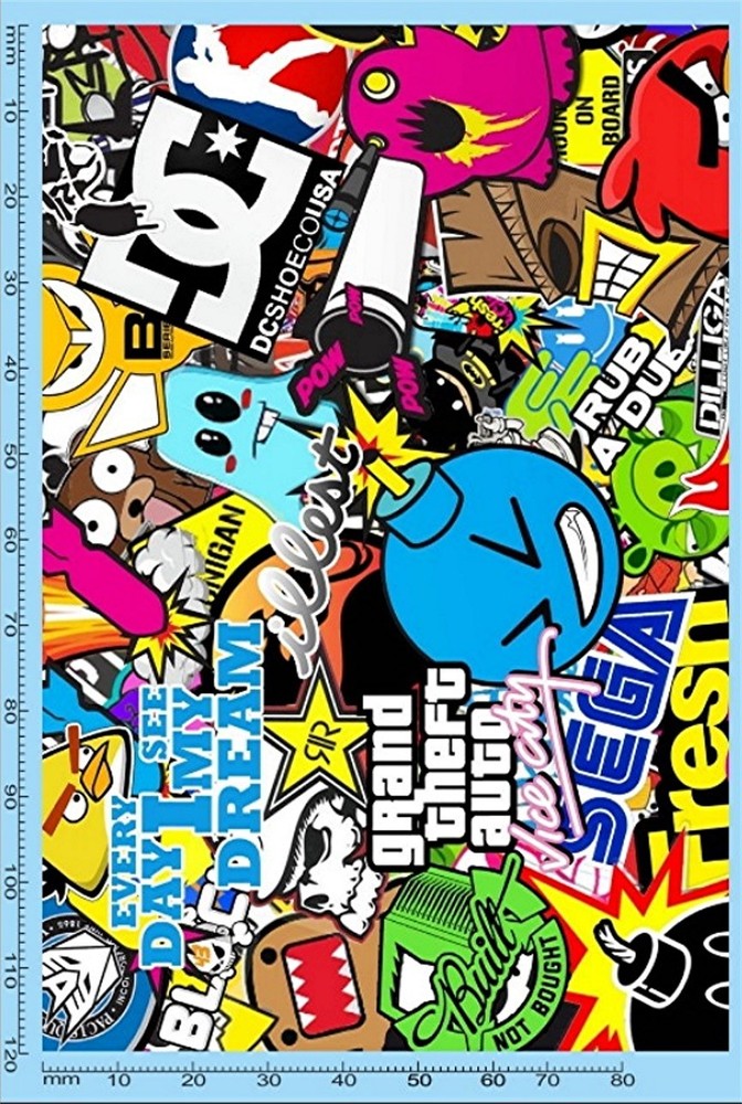 Stickerbomb / Surface Pattern No.4 Decal 1:24 Decal Decals