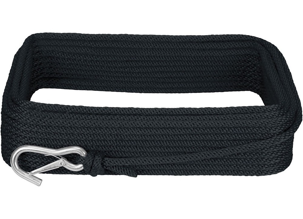 Extreme Max 3006.3442 BoatTector Solid Braid MFP Anchor Line/Hook 1/2x150' Black