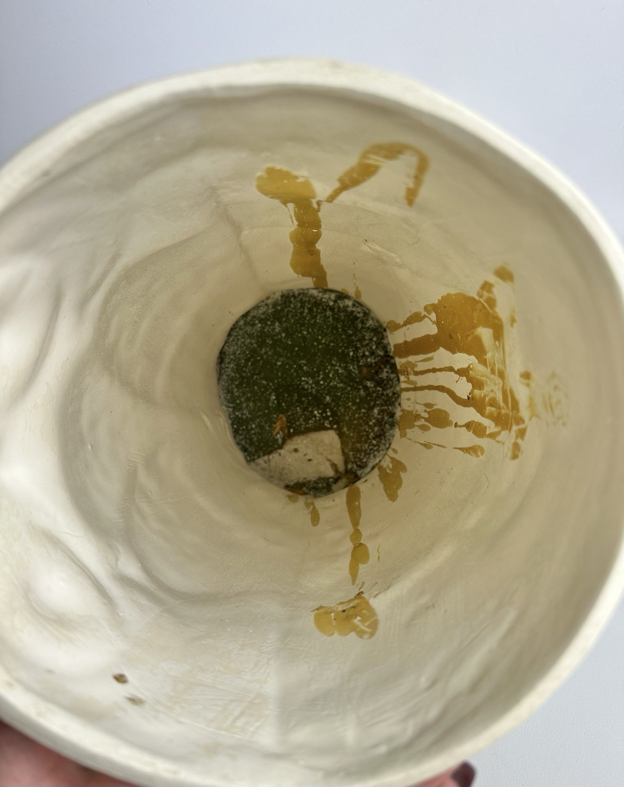 RARE Vintage Mid Century Modern 1960s Ceramic Owl Umbrella Stand Cane Holder MCM