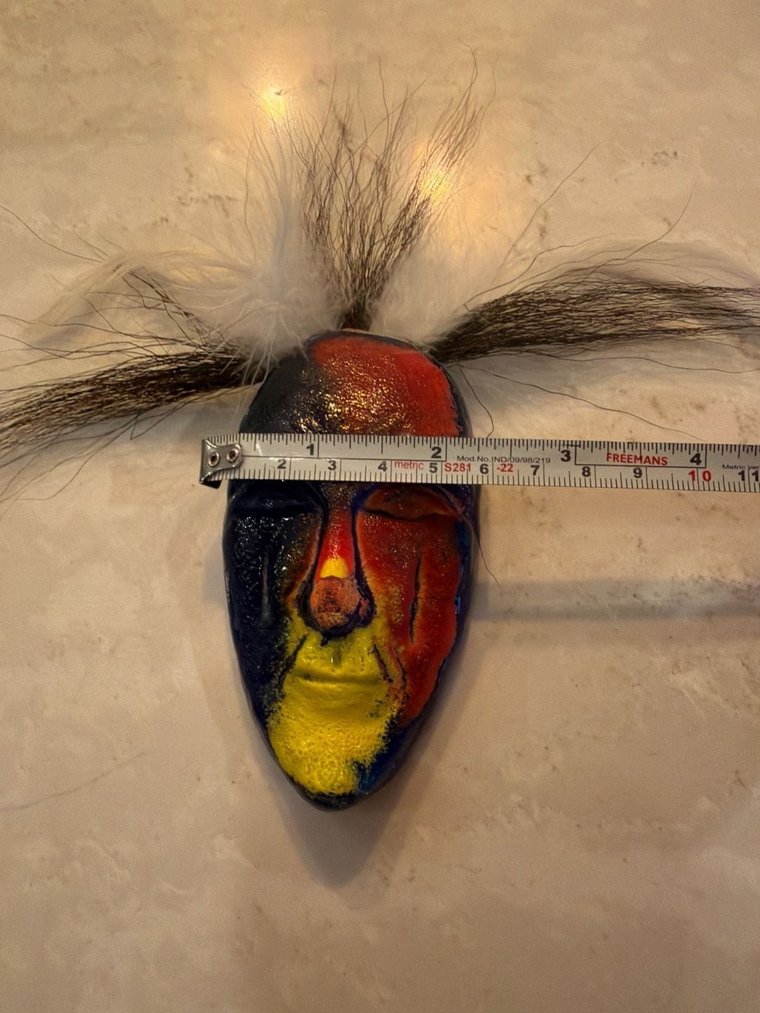 Vintage Kosta Boda Glass Wall Mask by Kjell Engman 1980s