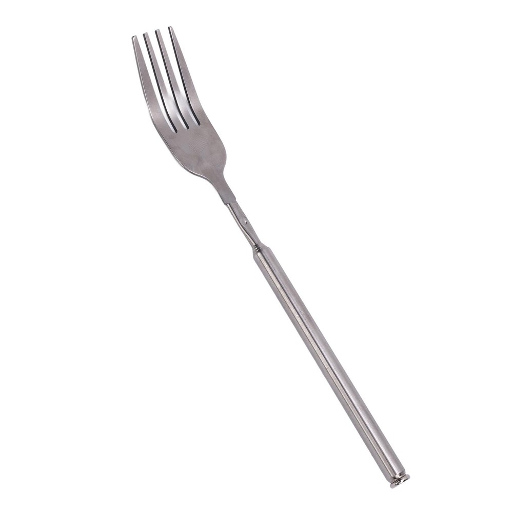 Extendable Fork Stainless Steel Long Handle Telescopic Fork For BBQ Dinner