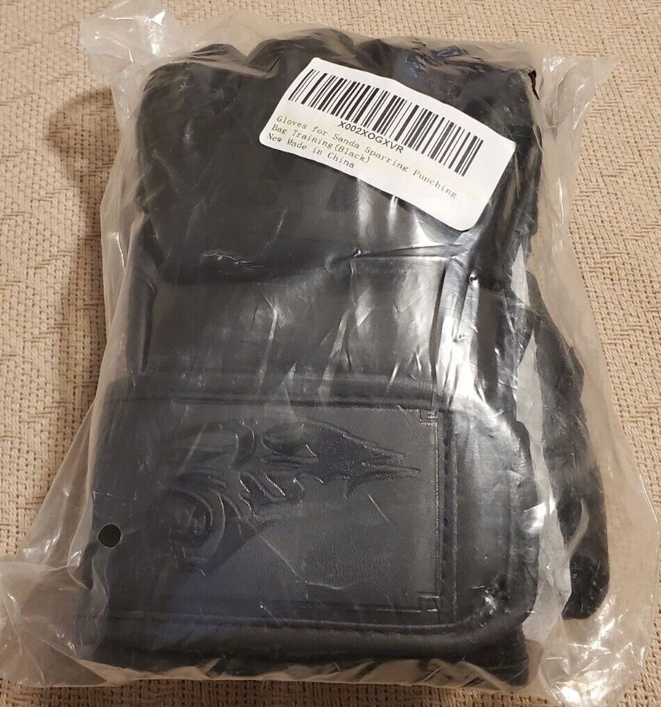 Ztty Half Finger Sparring Gloves Sanda Size Medium Black