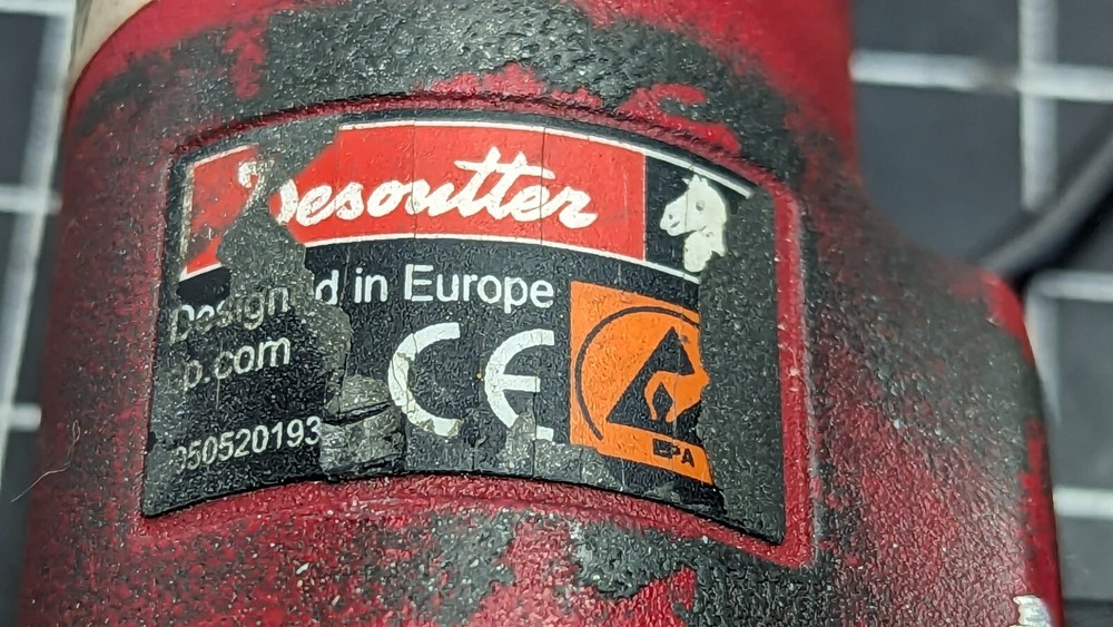 Desoutter Inline Pneumatic Screwdriver / Nut Runner Push-To Start [B10B1]