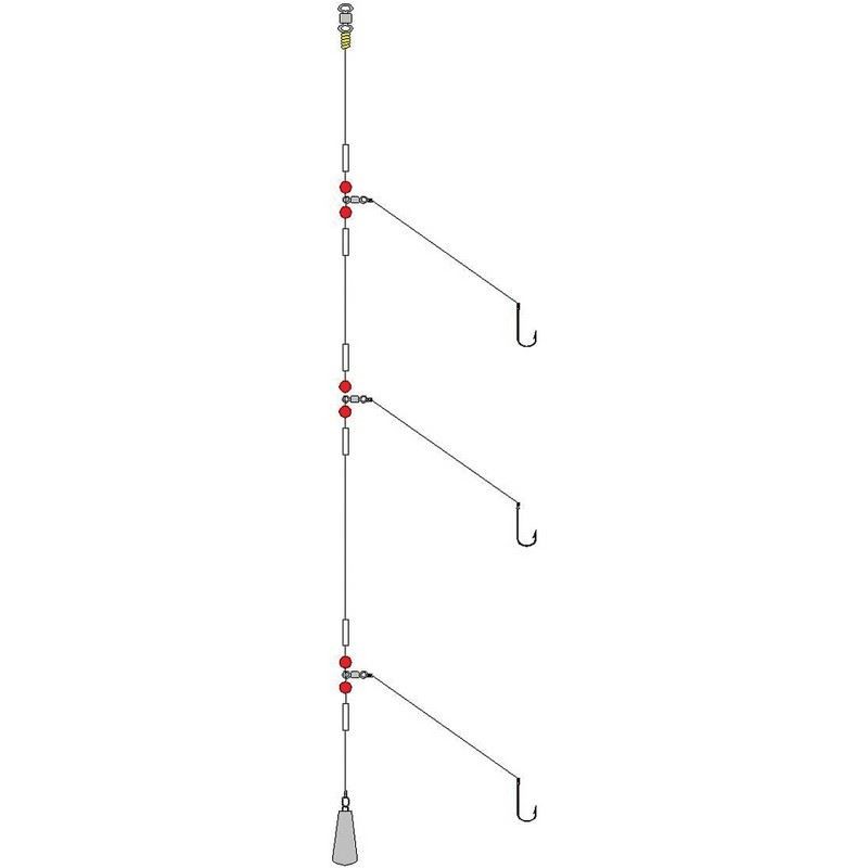 Shakespeare Salt Sea Rigs Three Hook Rig
