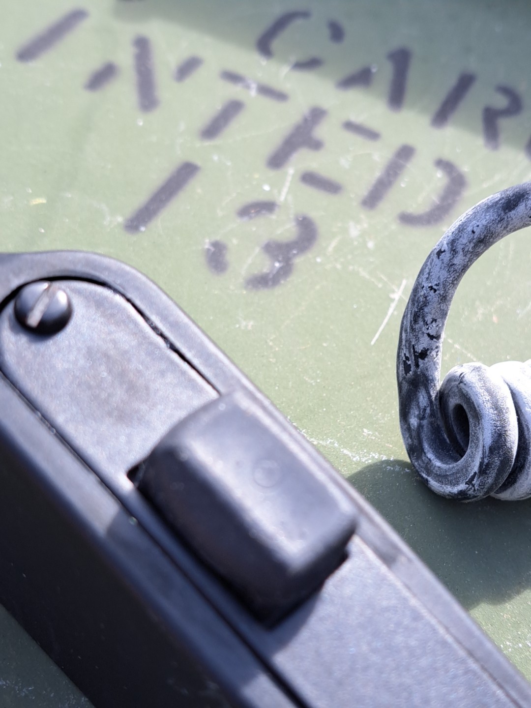 NOS Vintage M80/U Dynamic Radio Microphone Handset ARMY NAVY Old Style Plug M80